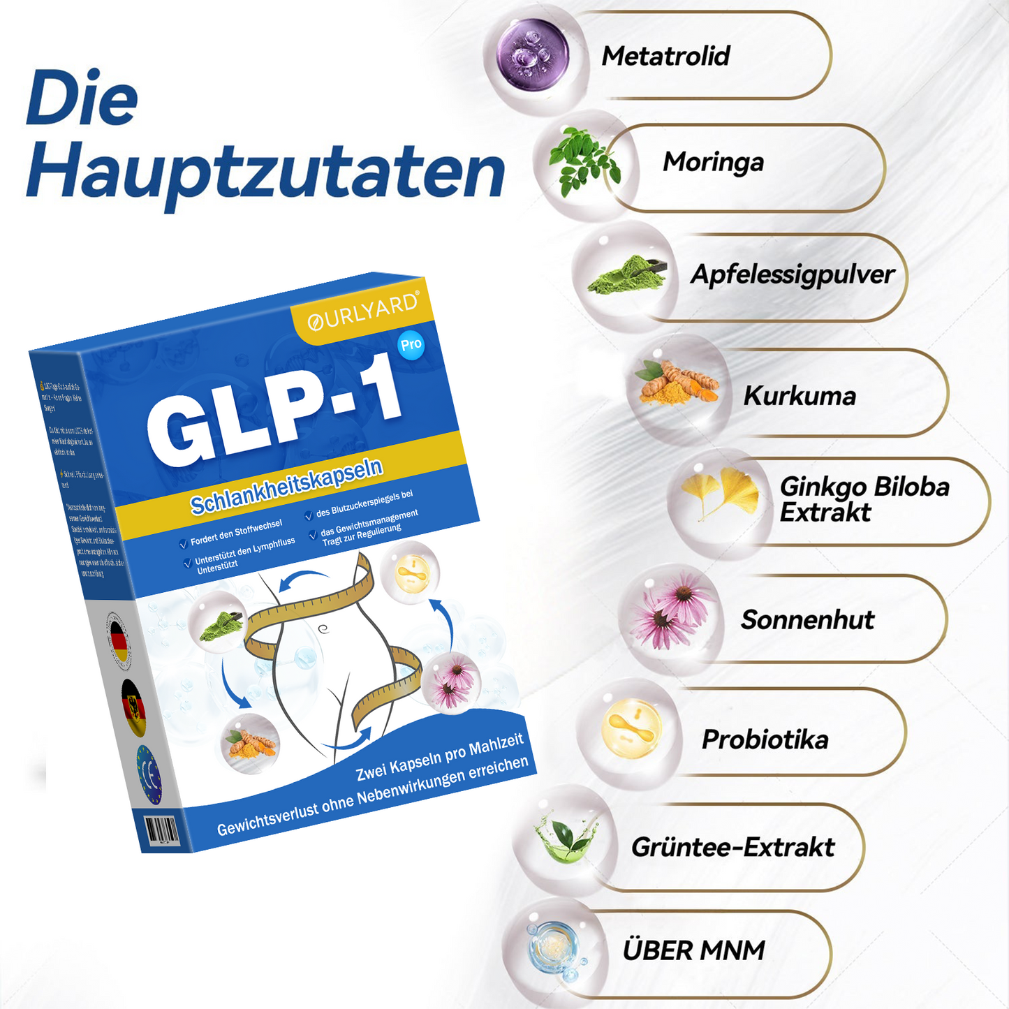 🔥🔥Ourlyard® GLP-1 Pro Schlankheitskapseln - 7 Tage sichtbare Wirkung, keine Nebenwirkungen, geeignet für alle Altersgruppen 🌹