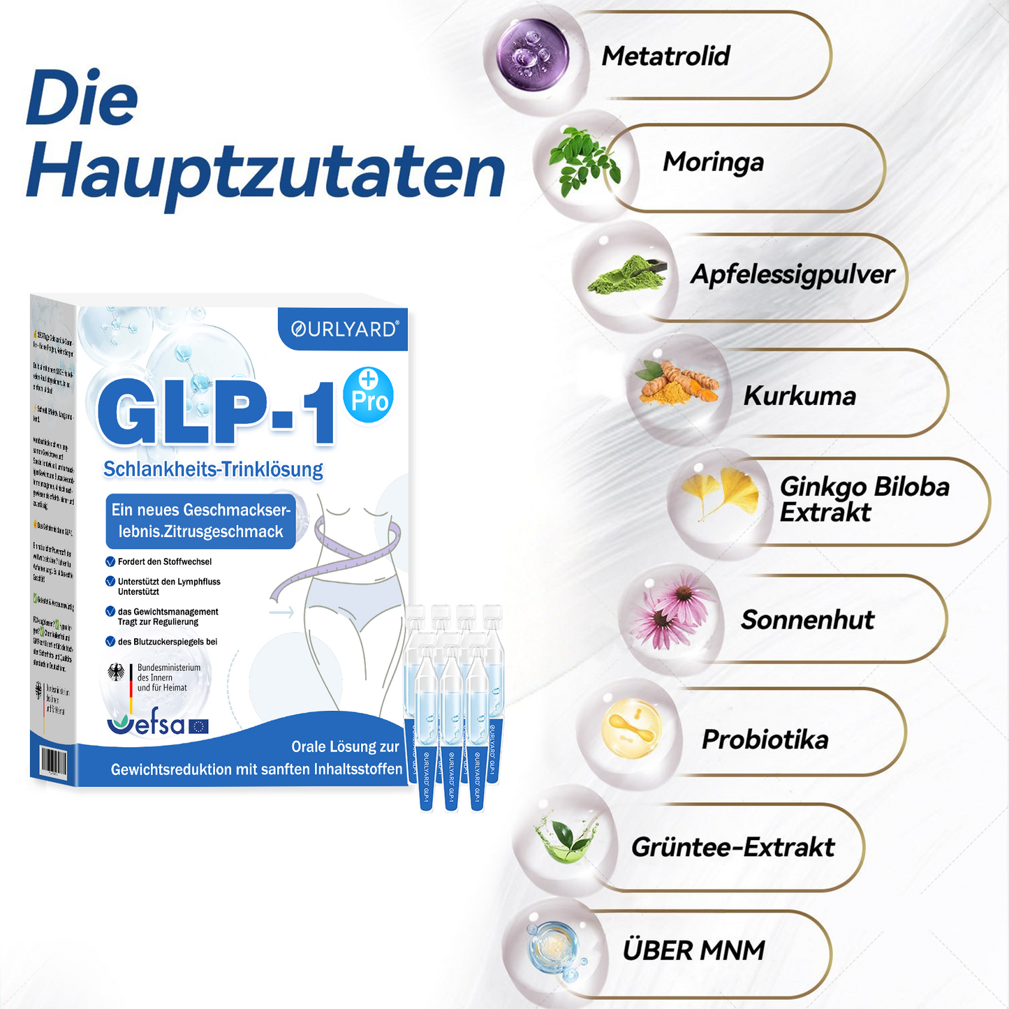 🎁🎁Ourlyard® GLP-1 Pro Schlankheits-Trinklösung 7 Tage sichtbare Wirkung, keine Nebenwirkungen, geeignet für alle Altersgruppen 🌹🌹