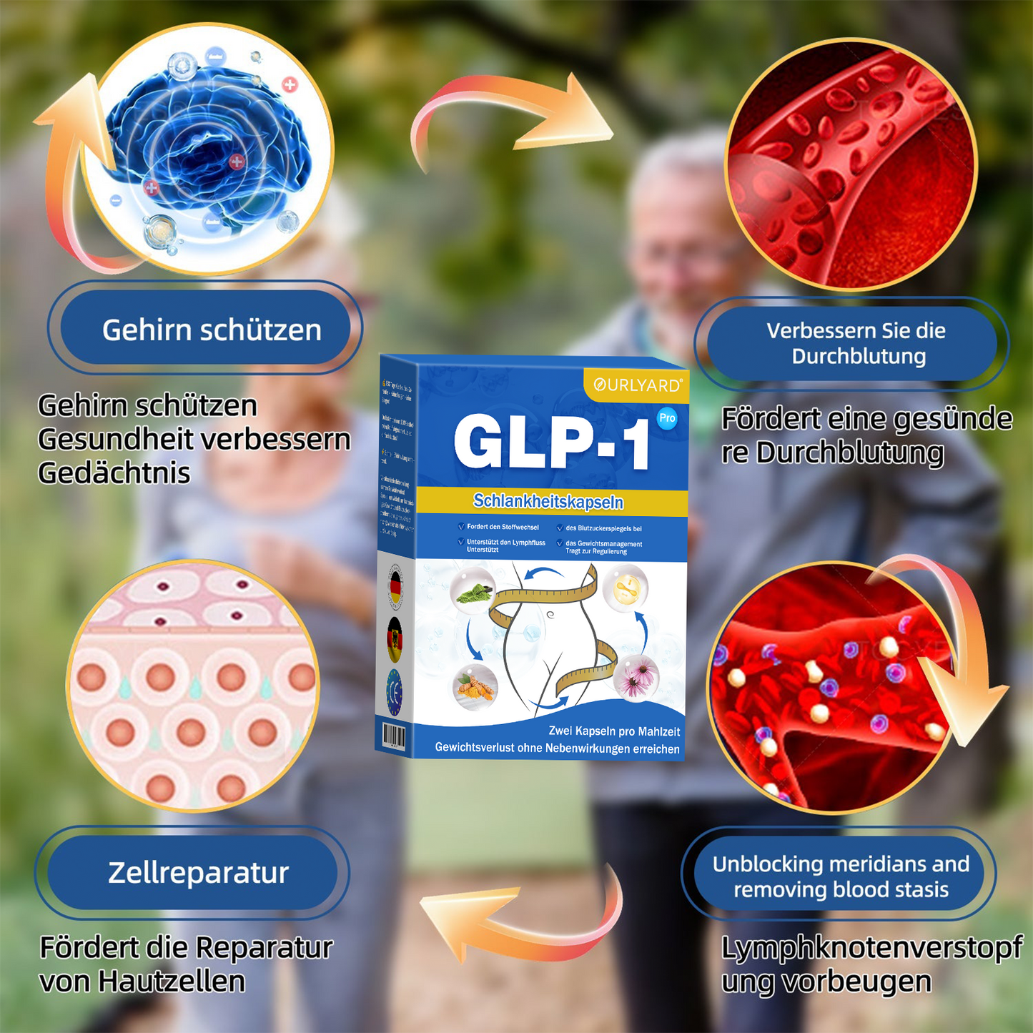 🔥🔥Ourlyard® GLP-1 Pro Schlankheitskapseln - 7 Tage sichtbare Wirkung, keine Nebenwirkungen, geeignet für alle Altersgruppen 🌹