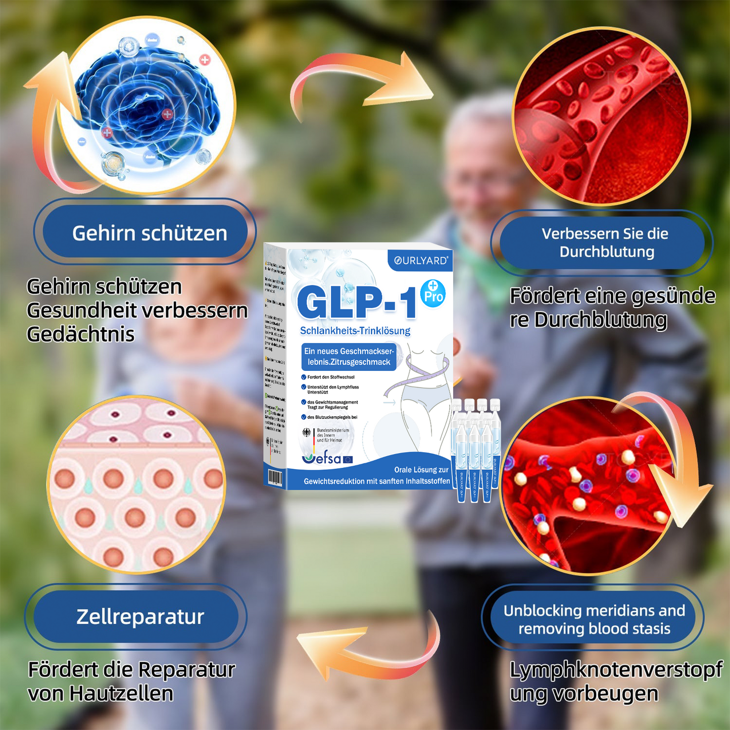 🎁🎁Ourlyard® GLP-1 Pro Schlankheits-Trinklösung 7 Tage sichtbare Wirkung, keine Nebenwirkungen, geeignet für alle Altersgruppen 🌹🌹