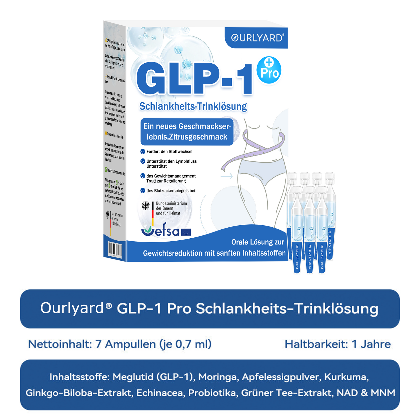 🎁🎁Ourlyard® GLP-1 Pro Schlankheits-Trinklösung 7 Tage sichtbare Wirkung, keine Nebenwirkungen, geeignet für alle Altersgruppen 🌹🌹