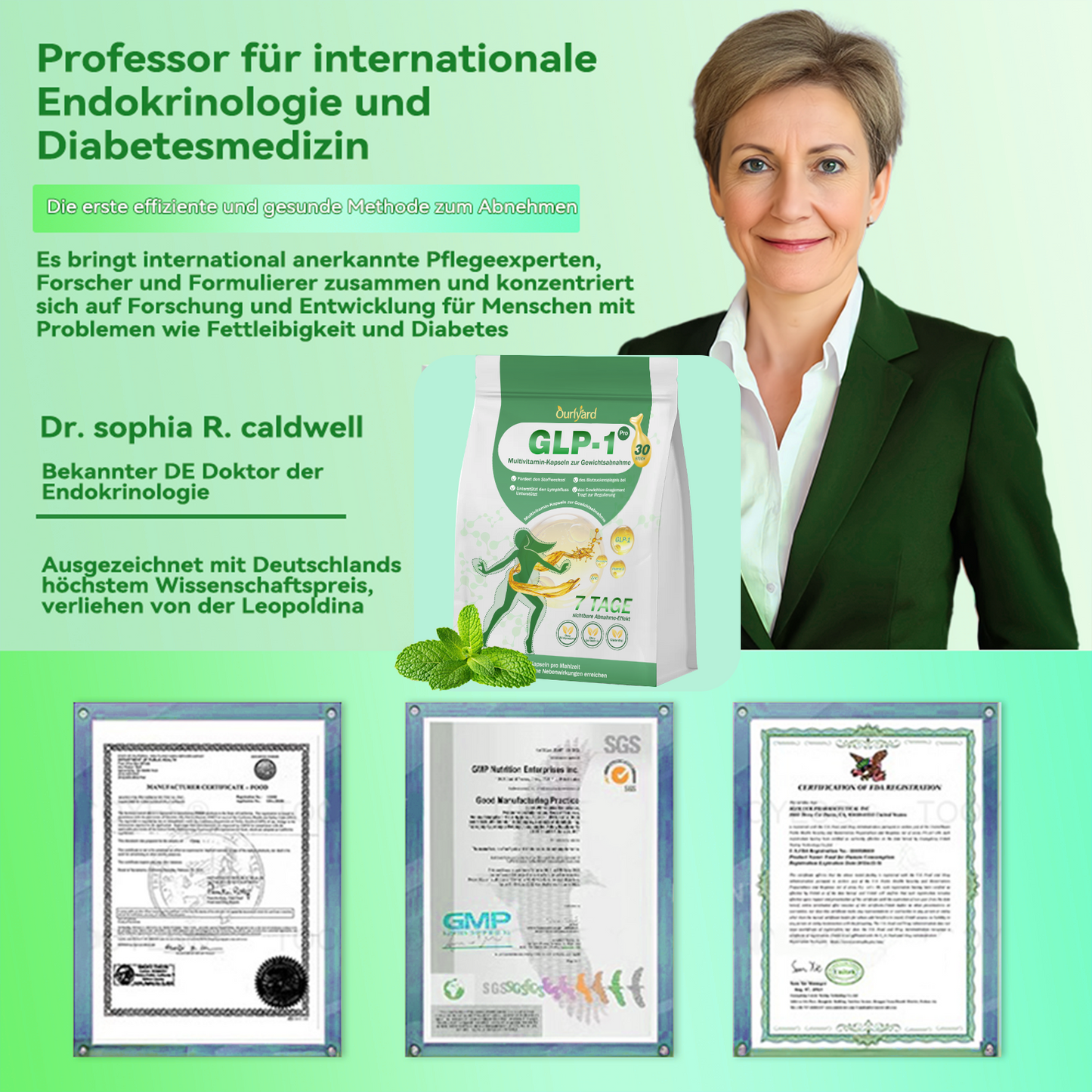 🍃Ourlyard® GLP-1 Pro Schlankheits-Kapseln 7 Tage sichtbare Wirkung, keine Nebenwirkungen, geeignet für alle Altersgruppen 🌹🌹