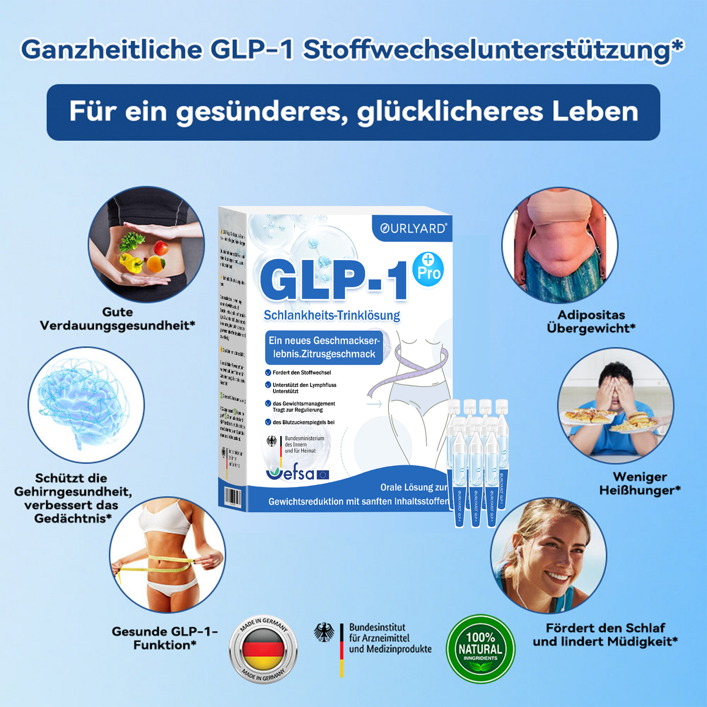 🎁🎁Ourlyard® GLP-1 Pro Schlankheits-Trinklösung 7 Tage sichtbare Wirkung, keine Nebenwirkungen, geeignet für alle Altersgruppen 🌹🌹